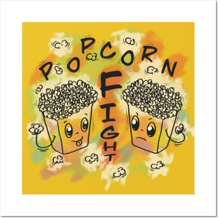 Popcorn Fight Posters and Art